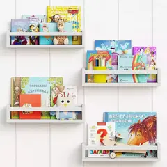 MUNDO MAGIA - Repisas Flotantes De Madera Infantil Multifuncional Set De4