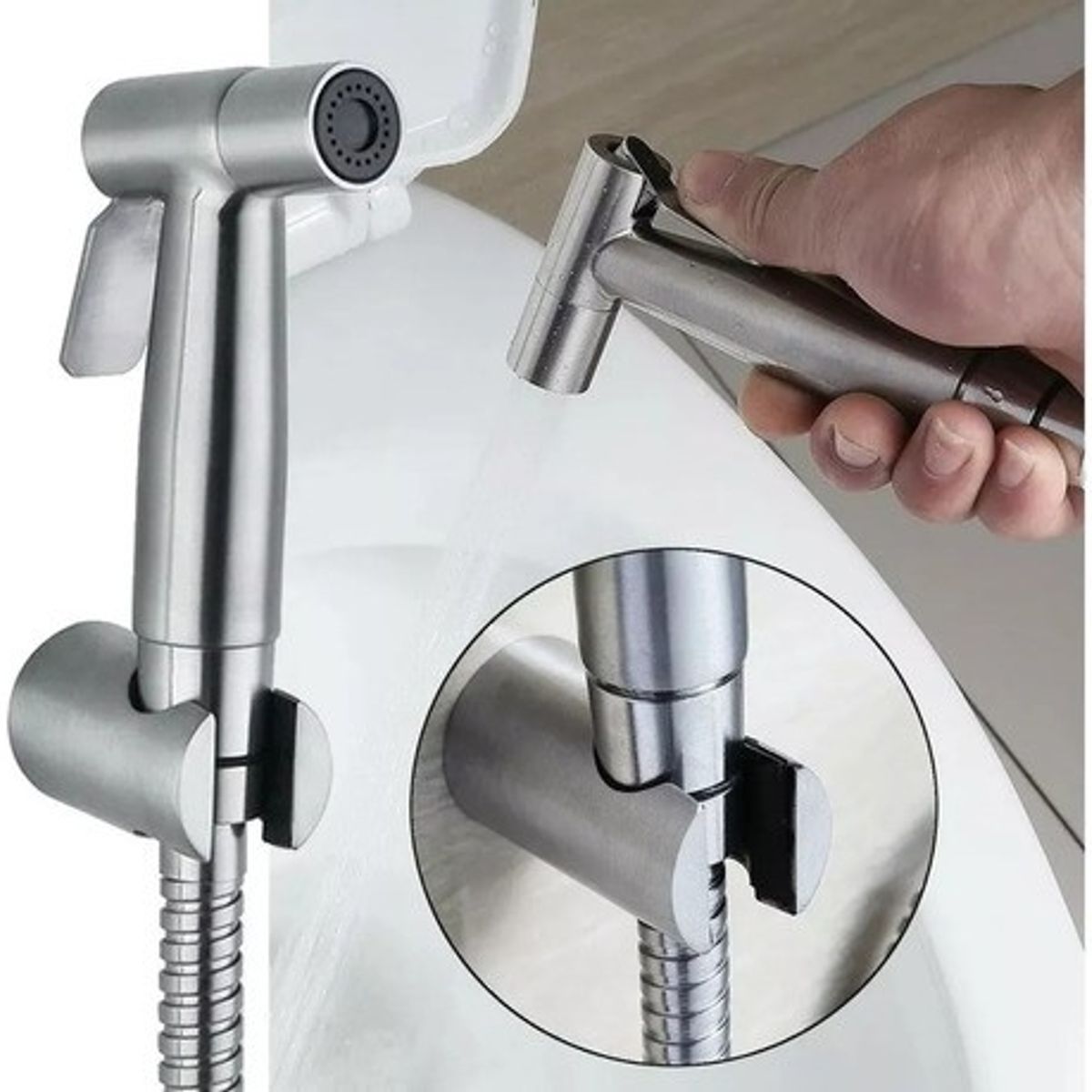 MUNDO MAGIA - Ducha Bidet Arabe Acero Inoxidable Wc Inodoro