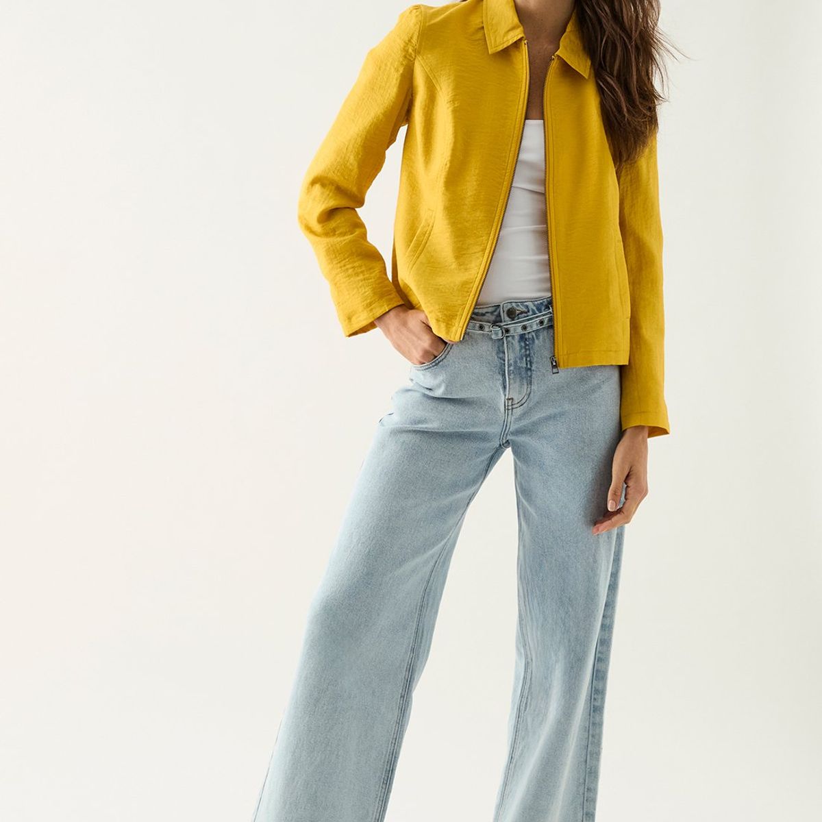 ASH - Chaqueta Mostaza Mujer Ash