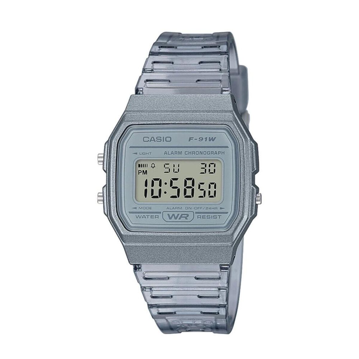 CASIO - Reloj F-91ws-8 Mujer Digital Resina - Gris