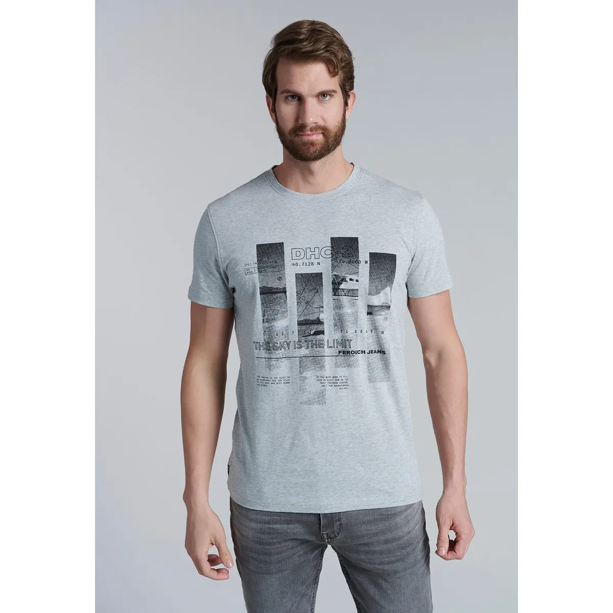FEROUCH - Polera Cincinnati Gris Ferouch