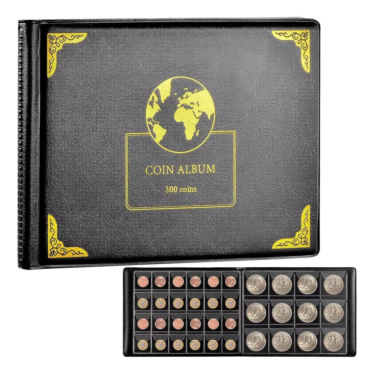 MUNDO MAGIA - Álbum Para 300 Monedas Coleccionistas Numismática