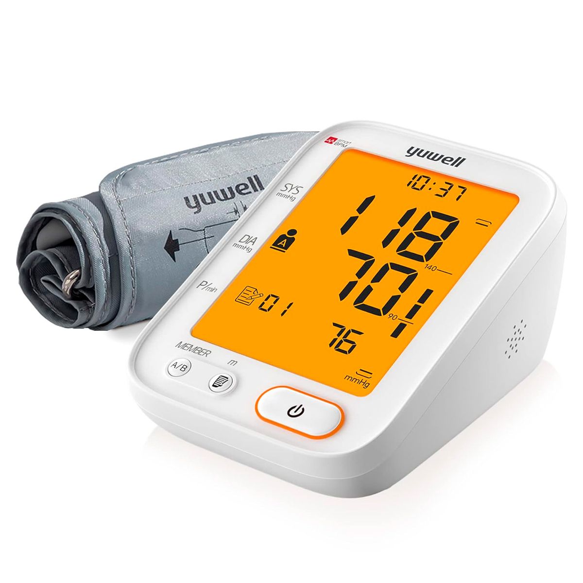 YUWELL - YUWELL - Toma Presion Digital YE680B Tensiometro Medidor de Presion Arterial Con Indicador de Voz