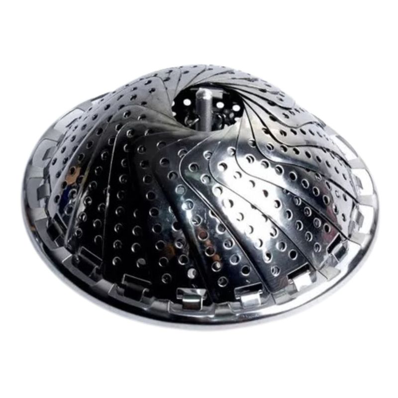GENERICO - Tapa Vaporera Plegable 14cm Acero Ideal Cocina Utensilio