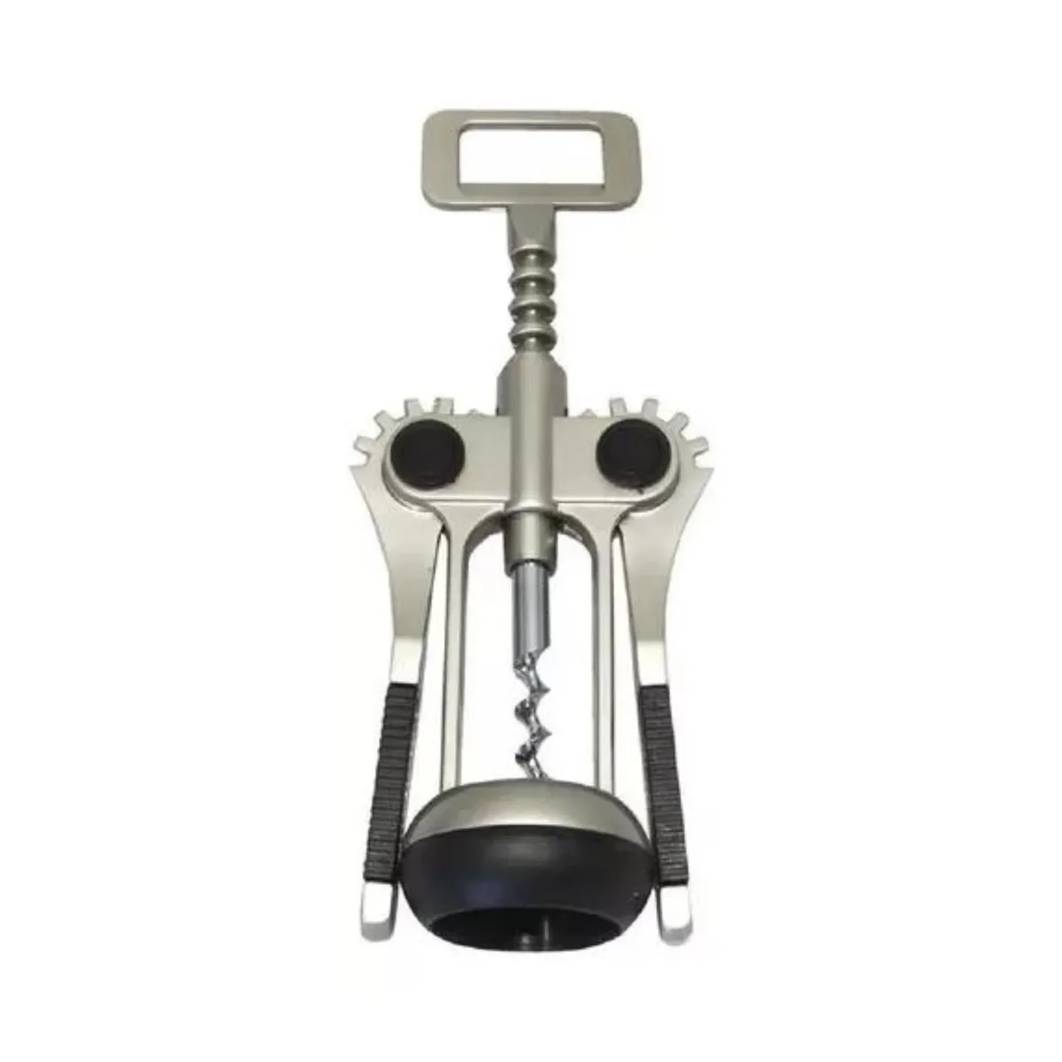 GENERICO - Sacacorcho Con Goma 19cm Ideal Para Abrir Botellas Vino