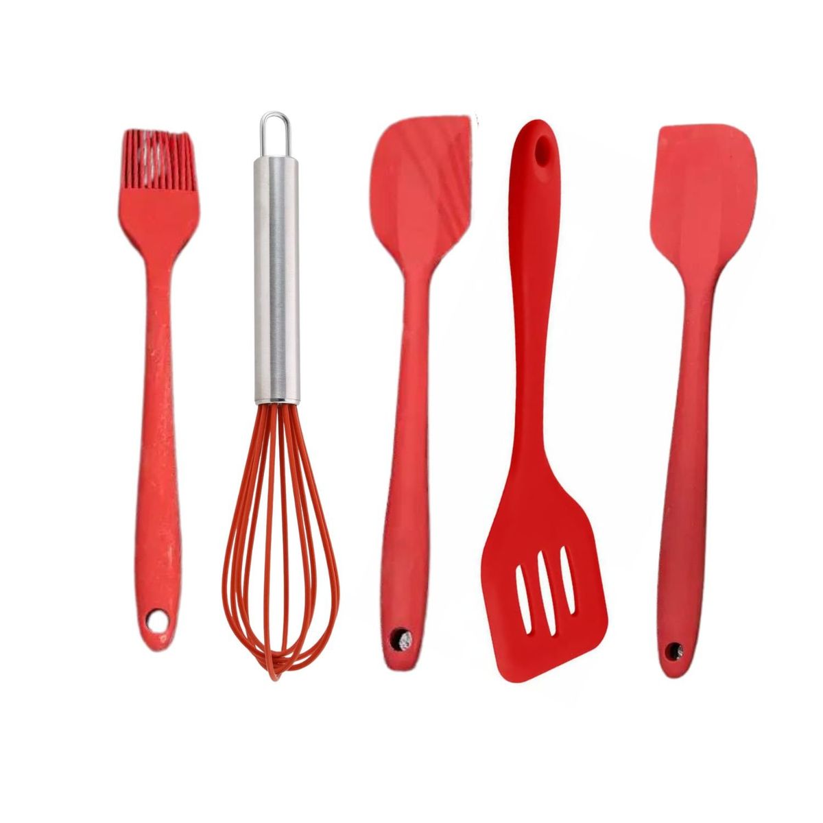 GENERICO - Set De Espátulas Rojas 30cm Ideal Cocina Gourmet Chef