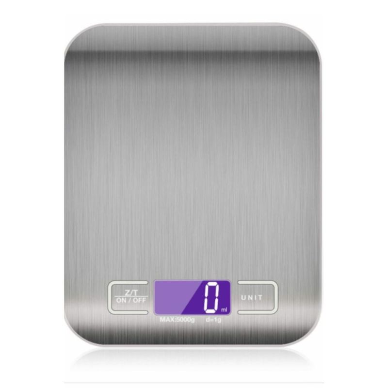 GENERICO - Balanza De Cocina Plateada 18cm Precisión Alta Calidad