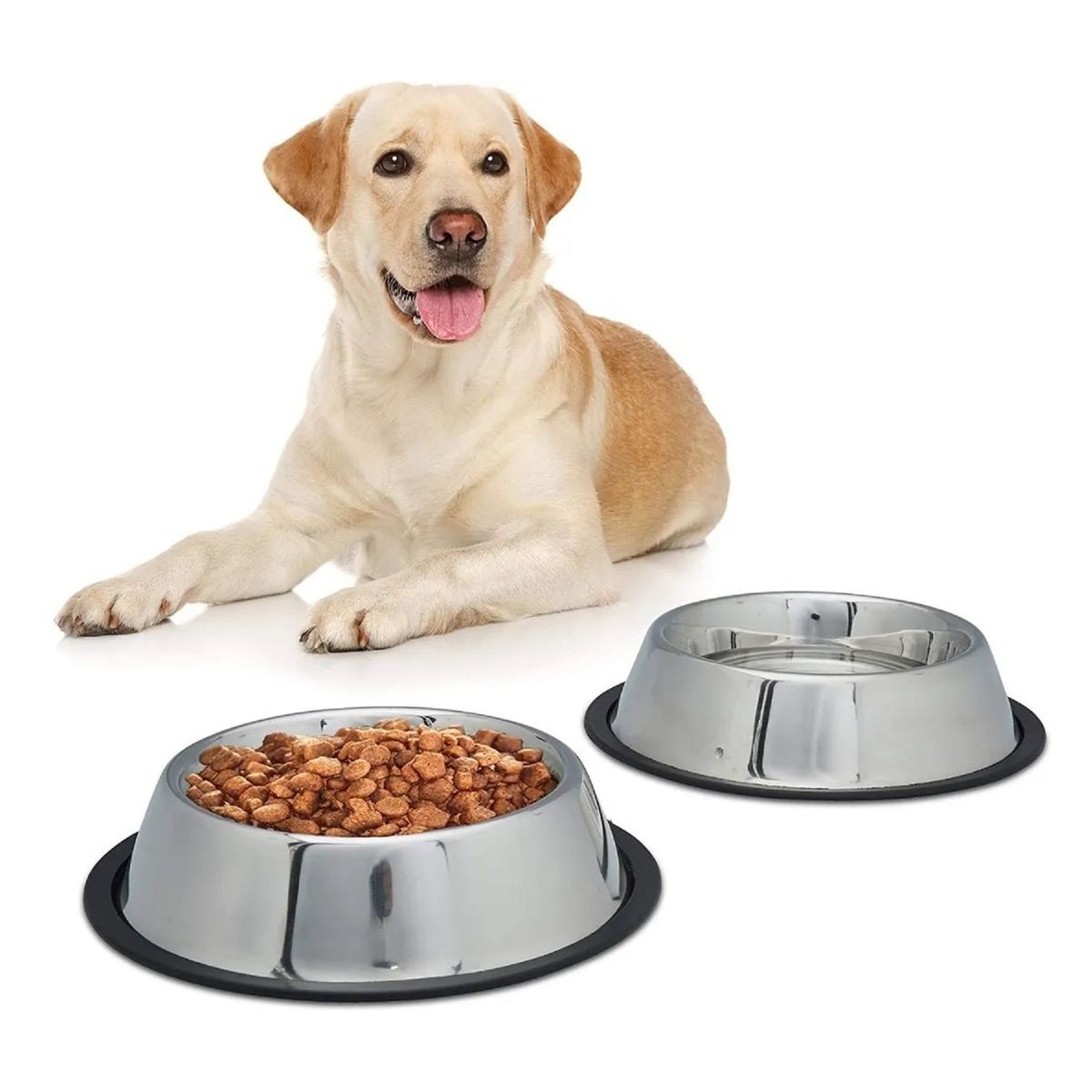 GENERICO - PLATO PARA MASCOTA 30CM ACERO INOXIDABLE IT935