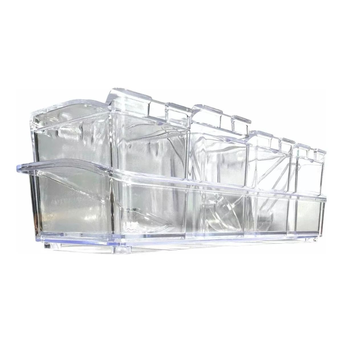 GENERICO - Especiero Acrílico 4 Compartimientos Tapa 24cm Ideal Cocina