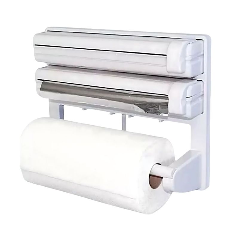 GENERICO - Dispensador De Rollos Triple 38cm Ideal Ahorro Espacio