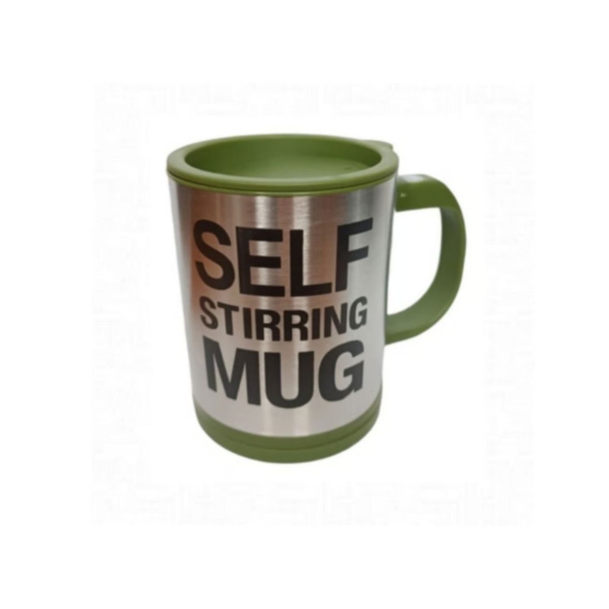 GENERICO - Tazón Mezclador Automático Verde 12cm Con Tapa Anti-Derrame