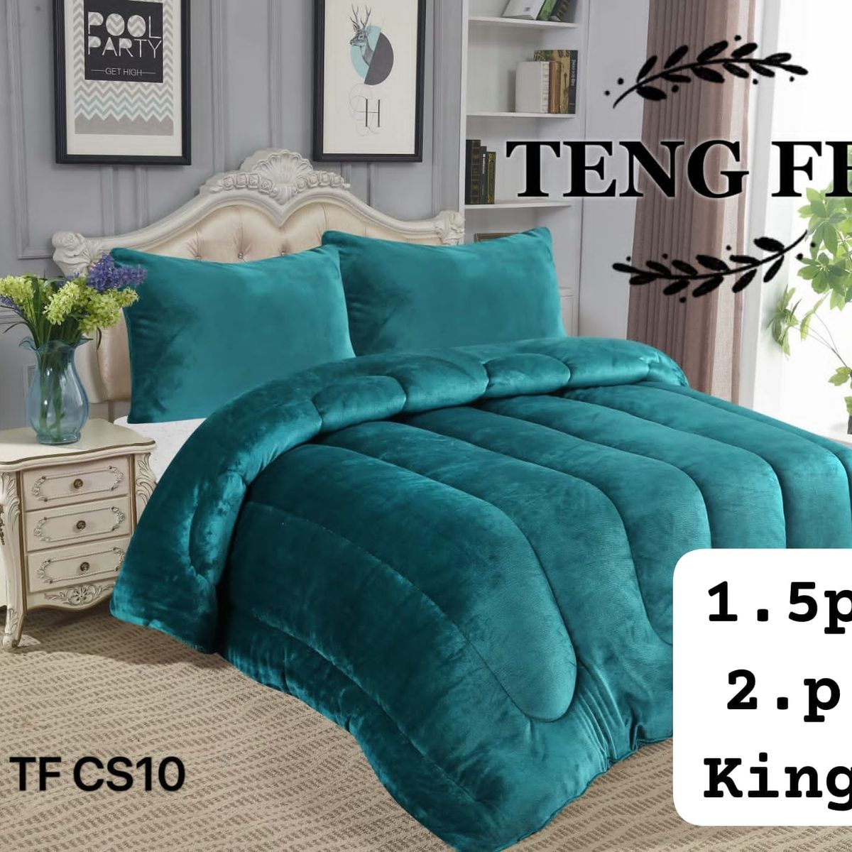 GENERICO - Cobertor plush con chiporro 230x250 2p