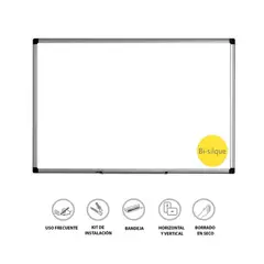 BI SILQUE - Pizarra Bisilque Doble Cara Blanco 60X90 cm