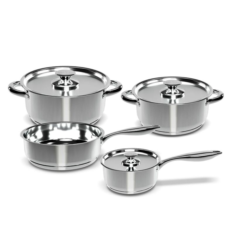 WENS - Batería De Cocina 7 Piezas Acero Inoxidable 450-7ss