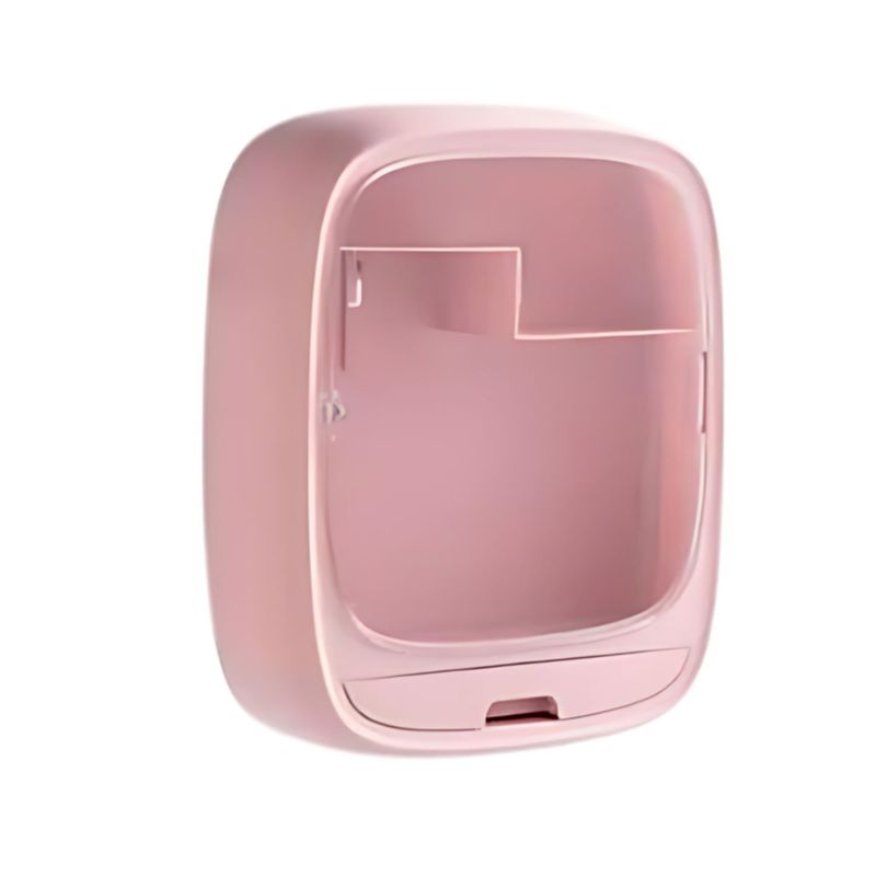 GENERICO - Comestiquero Montable Rosa 27cm Almacenamiento Organizador.