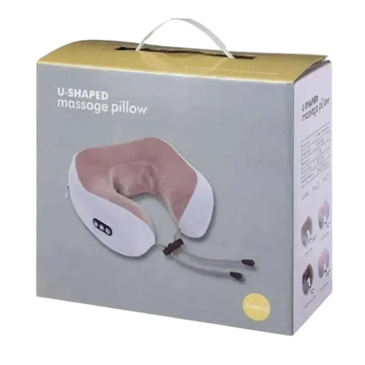 GENERICO - Almohada Masajeadora Beige 22cm Relax Y Confort Ideal