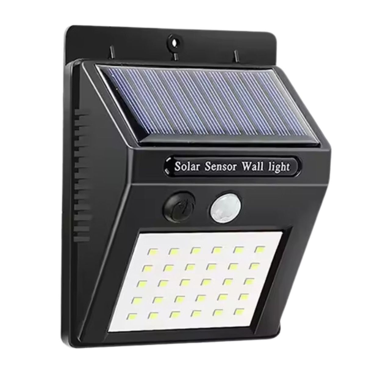 GENERICO - Luz Solar Led De Pared 30 Leds 12cm Negra