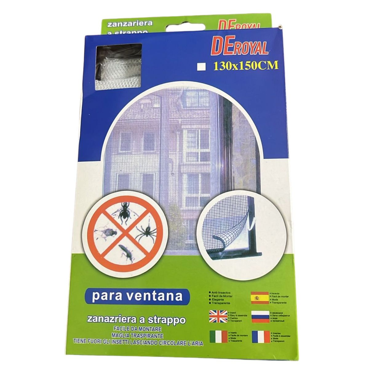 GENERICO - Malla Puerta Magnética Moscas 210cm Blanco