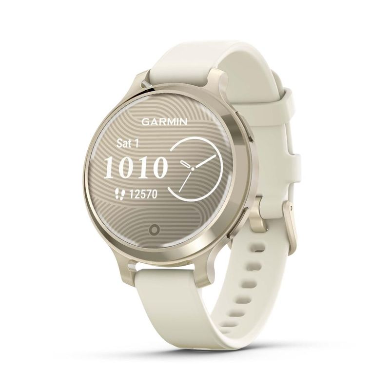 GARMIN - Lily 2 Active Oro lunar con correa hueso - Crema