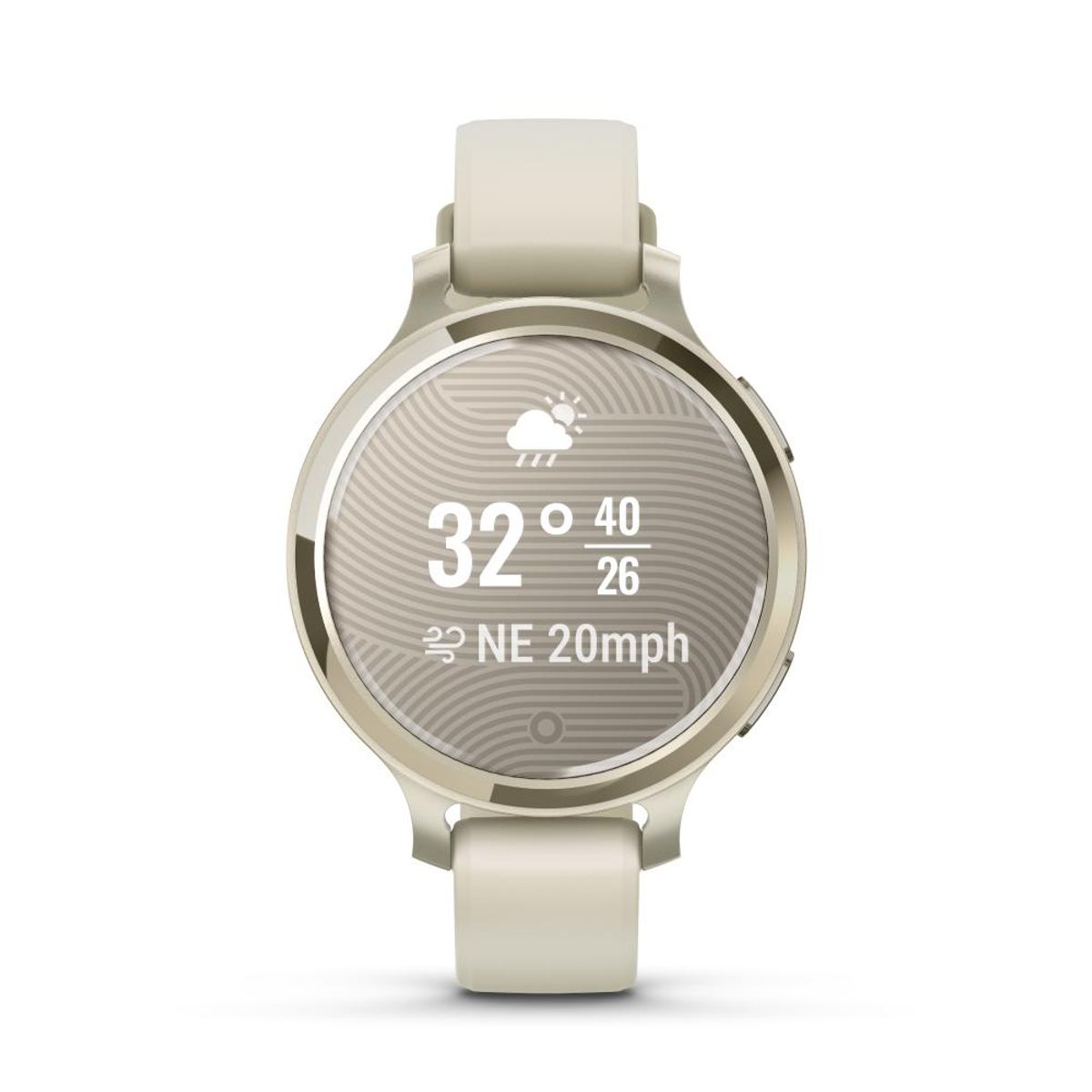 GARMIN - Lily 2 Active Oro lunar con correa hueso - Crema