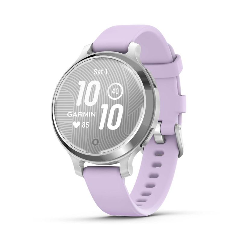 GARMIN - Lily 2 Active Plata con correa jazmín morado - Violeta
