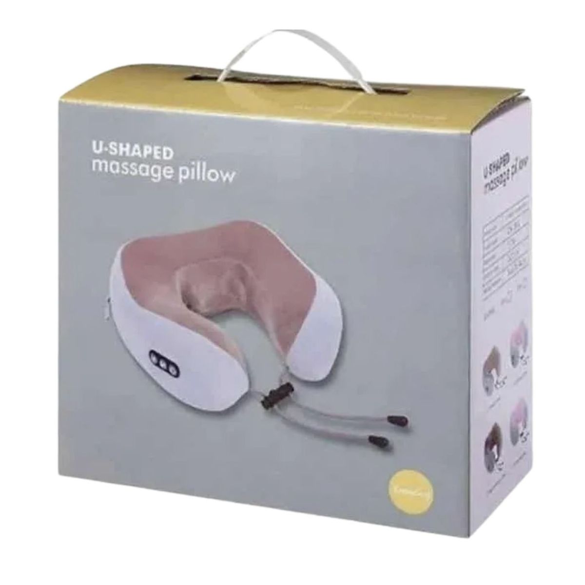 GENERICO - Almohada Masajeadora Beige 22cm Relax Y Confort Ideal.