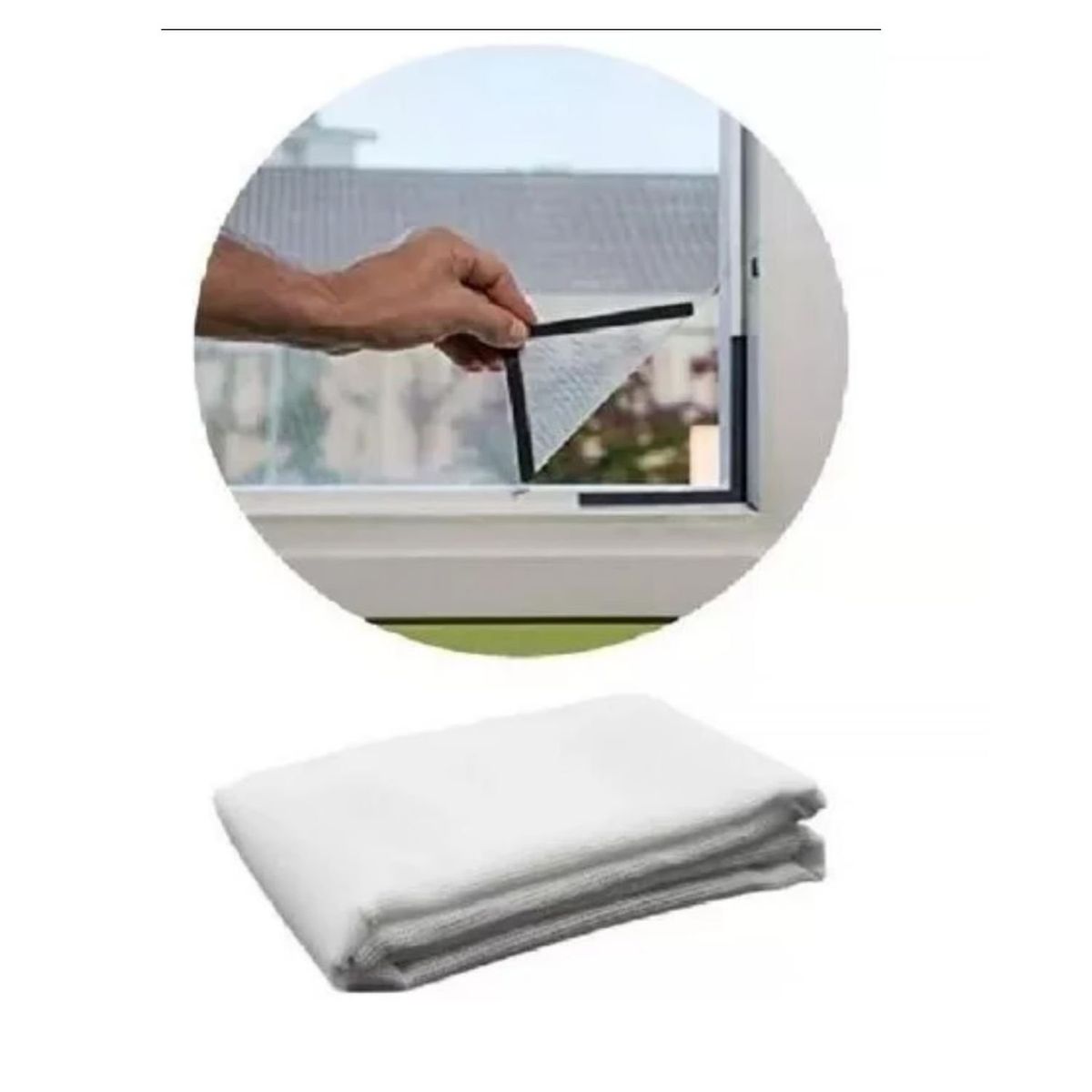 GENERICO - Malla Antimosquito 180cm Blanco 150cm Protección Efectiva.