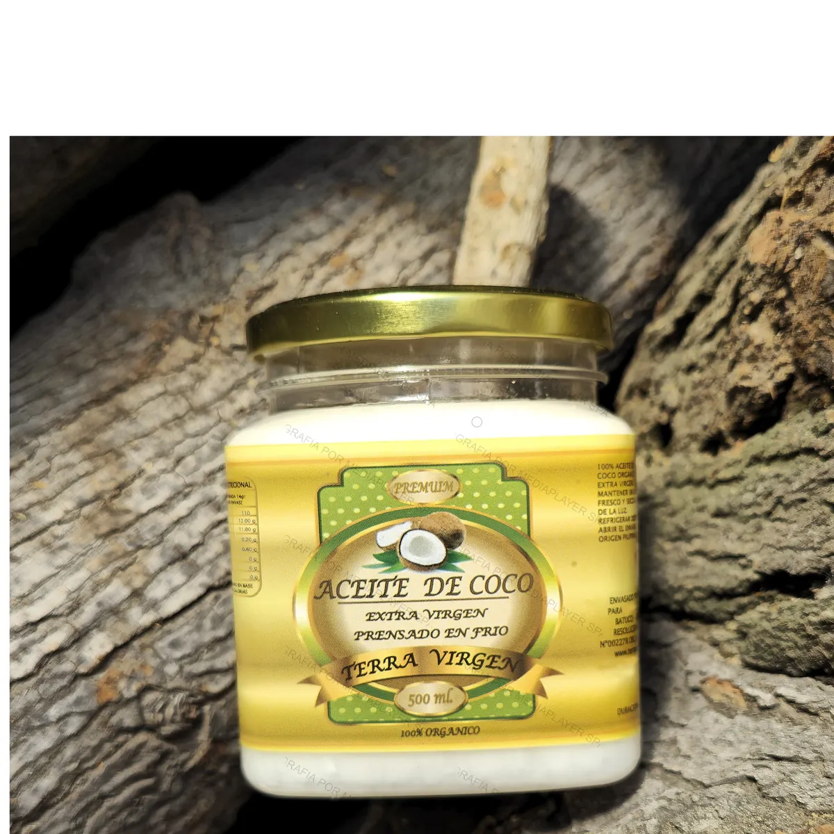 GENERICO - Aceite de Coco Extra Virgen Terra Virgen 500ML