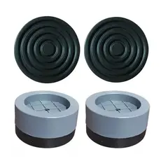 GENERICO - Pack 4 Piezas Soporte Altura Lavadora 6cm Gris