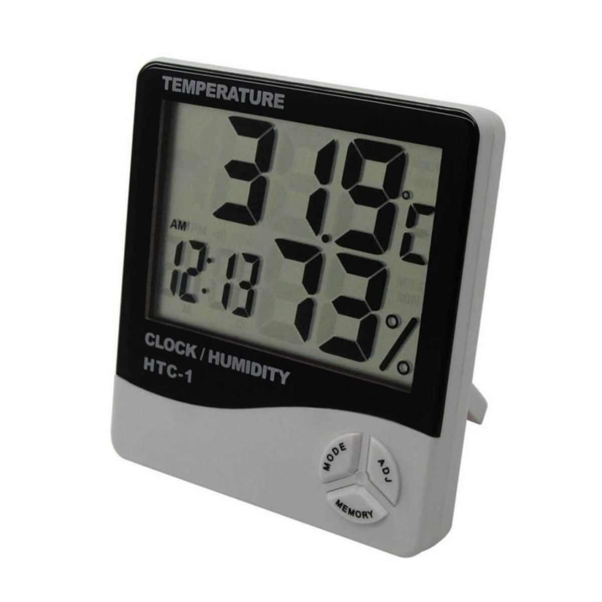 GENERICO - Termómetro Indoor Htc-1 10cm Medición Precisa Blanco