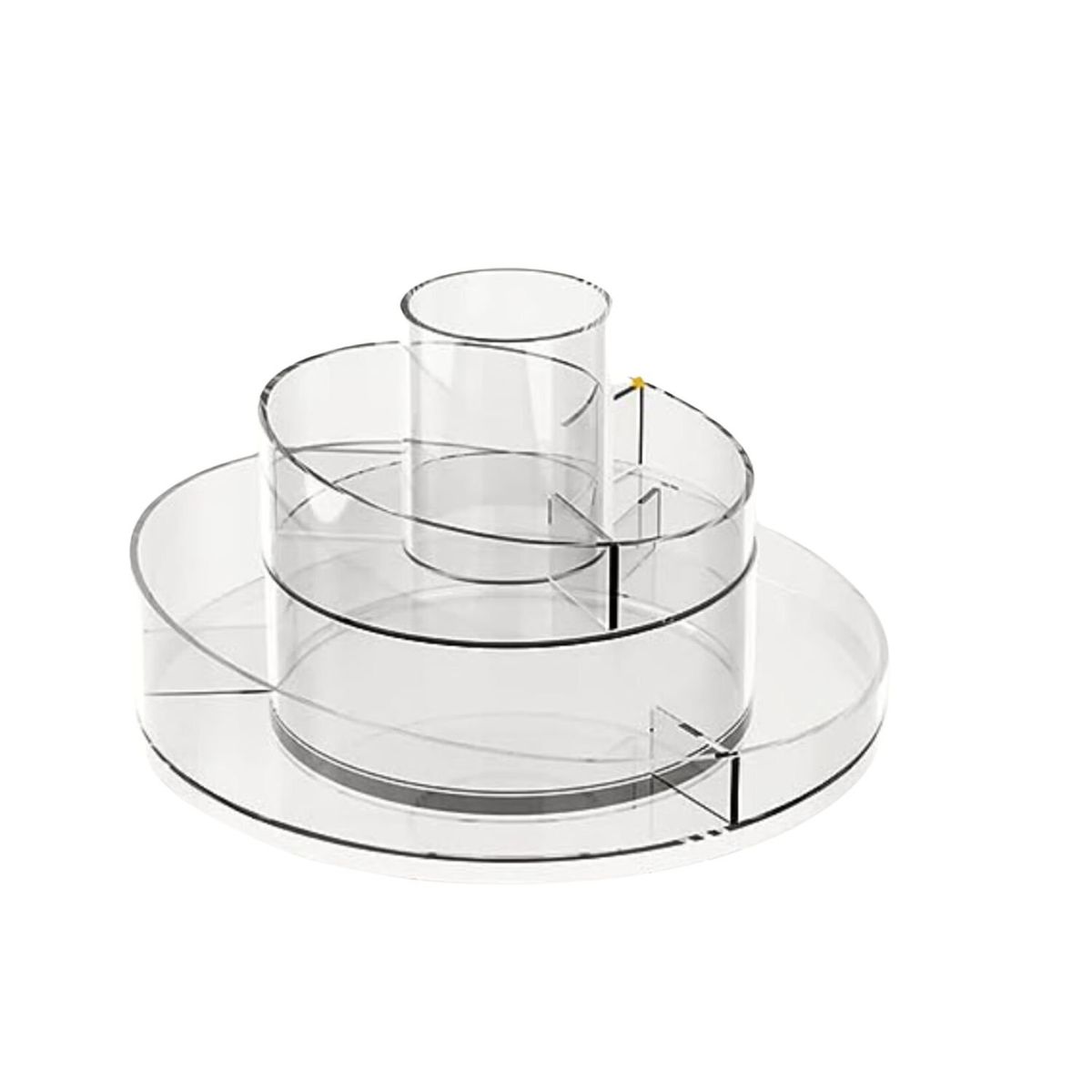 GENERICO - Organizador Maquillaje 360 Grados Dos Niveles 24cm Coquette