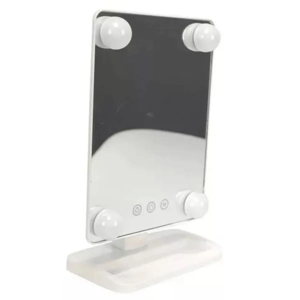 GENERICO - Espejo Plegable 360 18cm 4 Leds Cosmetic Mirror Maquillaje