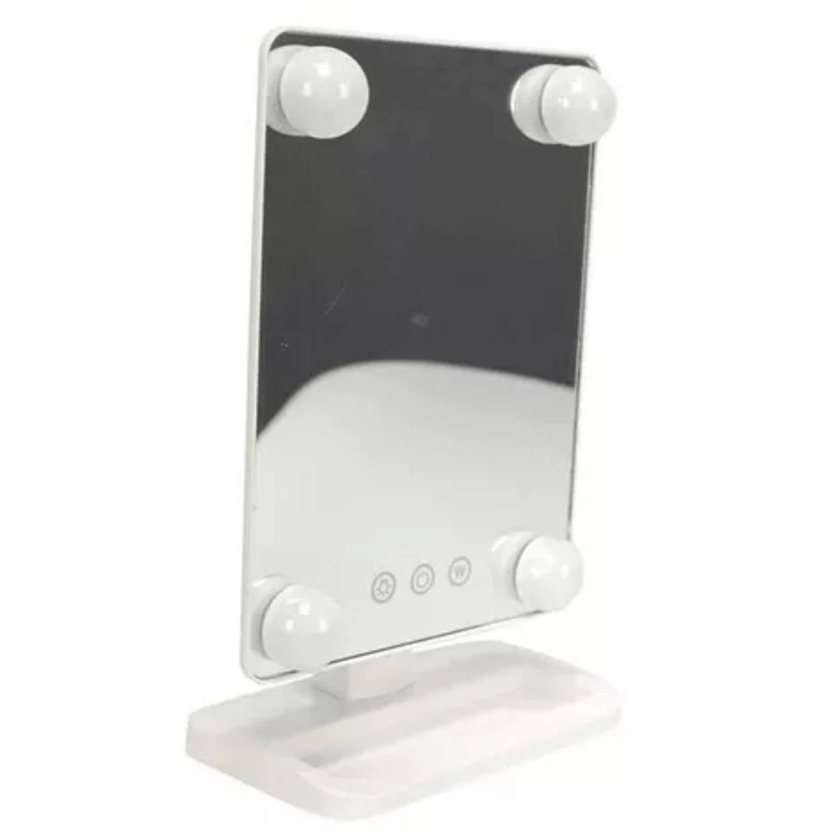 GENERICO - Espejo Plegable 360 18cm 4 Leds Cosmetic Mirror Maquillaje