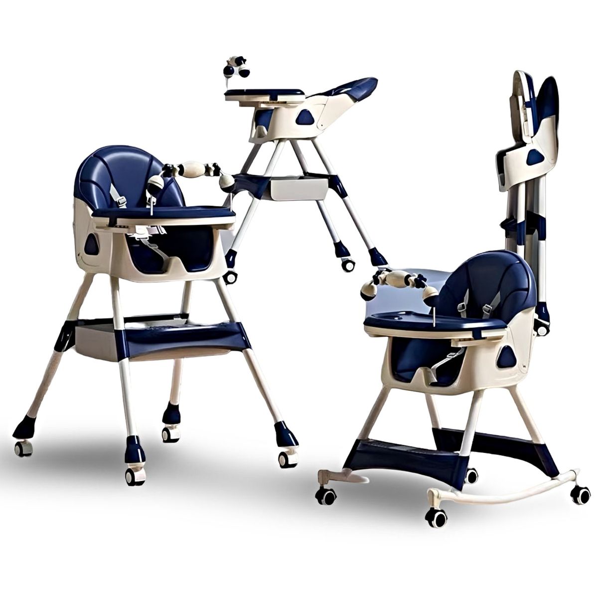 GENERICO - SILLA PARA BEBÉS  SILLA DE COMER MULTIFUNCIONAL AZUL