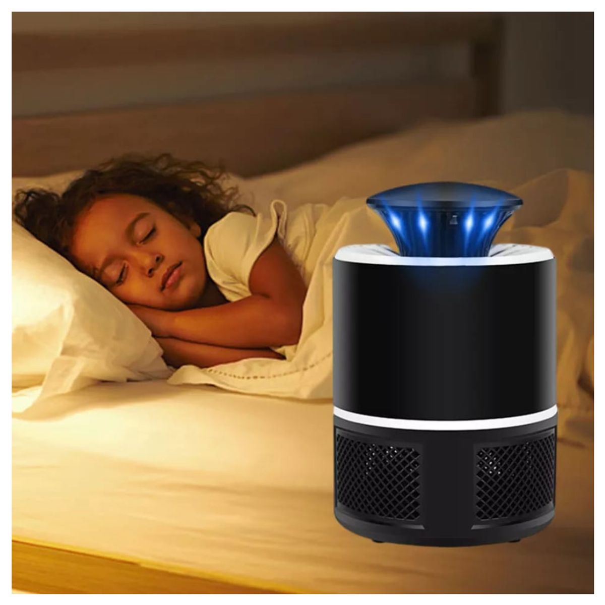 GENERICO - LAMPARA LED MATA MOSQUITOS USB UV 365