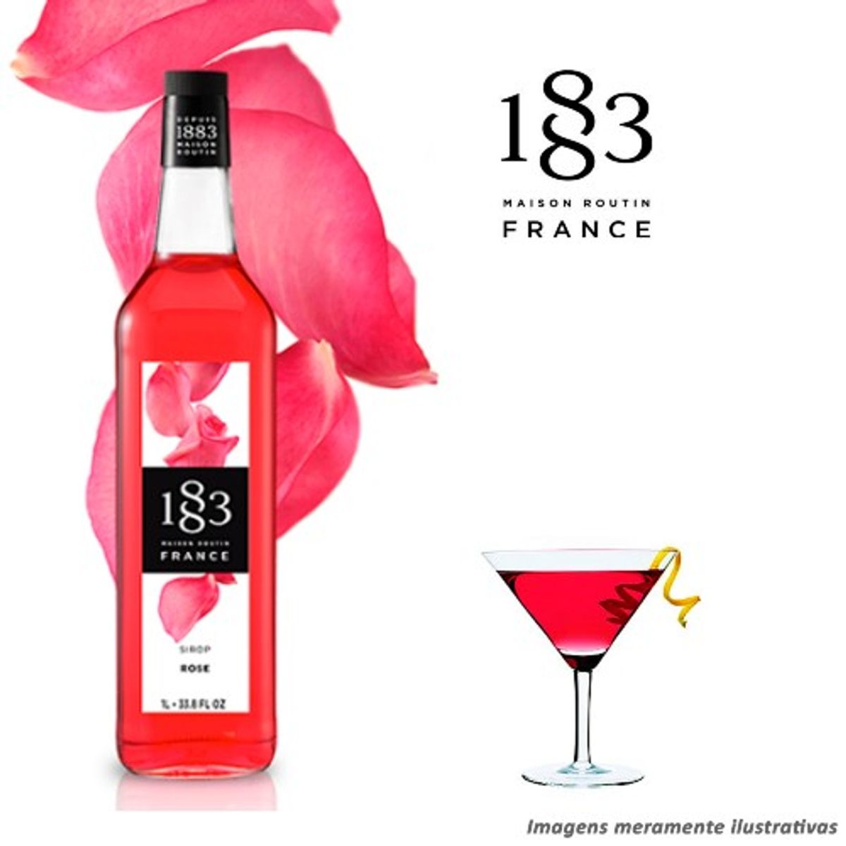 1883 MAISON ROUTIN - SYROP ROUTIN ROSO ROSA 1000 ML