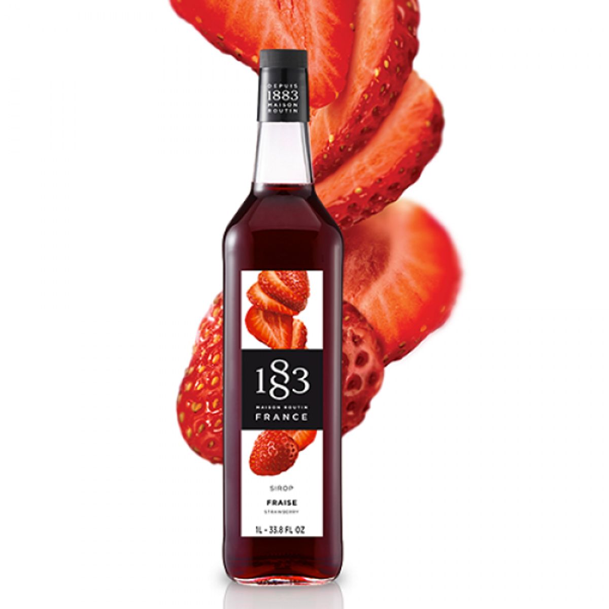 1883 MAISON ROUTIN - SYROP ROUTIN STRAWBERRY FRUTILLA 1000 ML