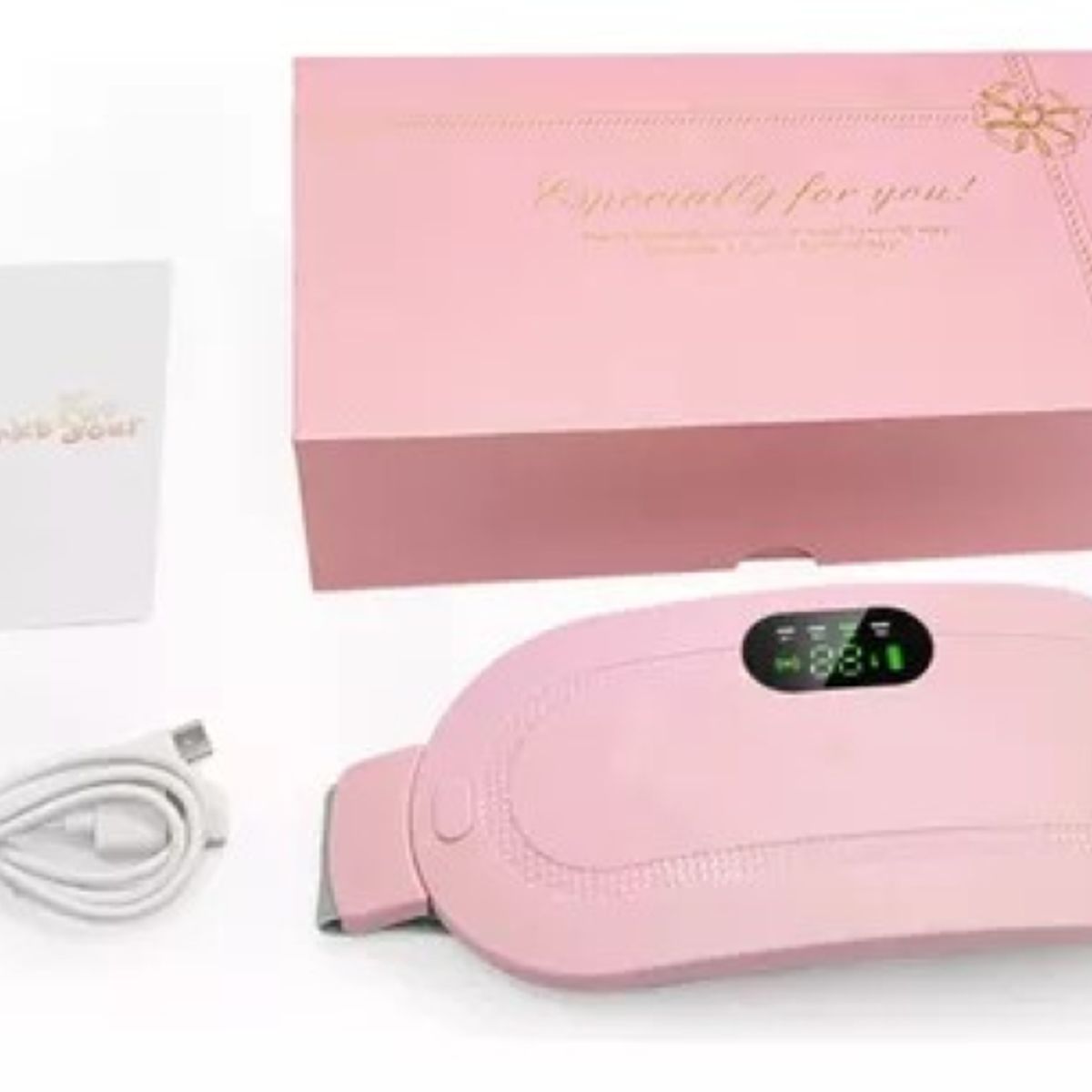 MUNDO MAGIA - Cinturón Elástico Ajustable Alivio Cólicos Menstruales