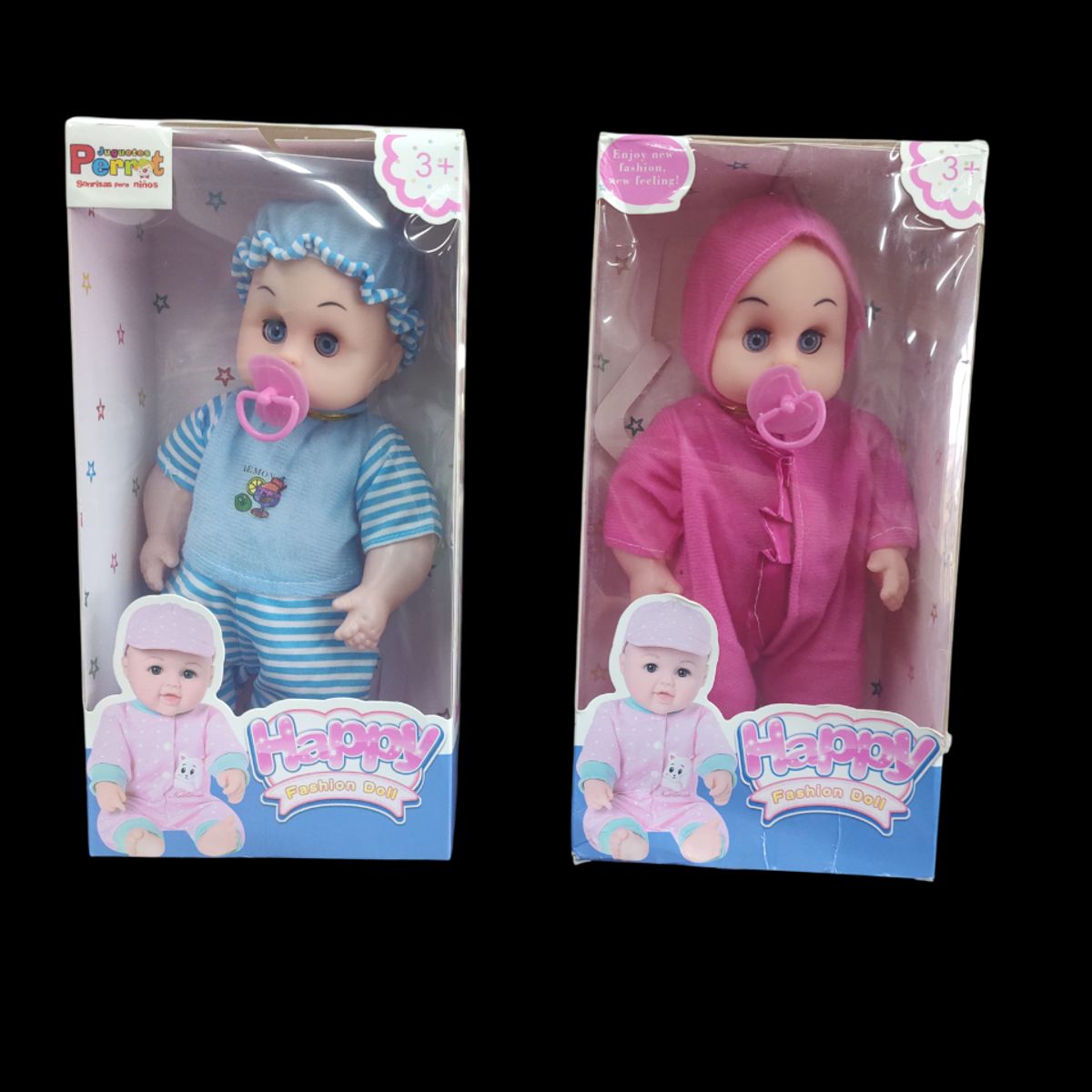 GENERICO - Muñeca Happy Con Chupete Y Sonidos