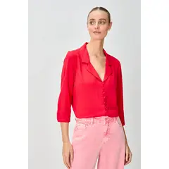 IO - Blusa Lisa Básica Rojo