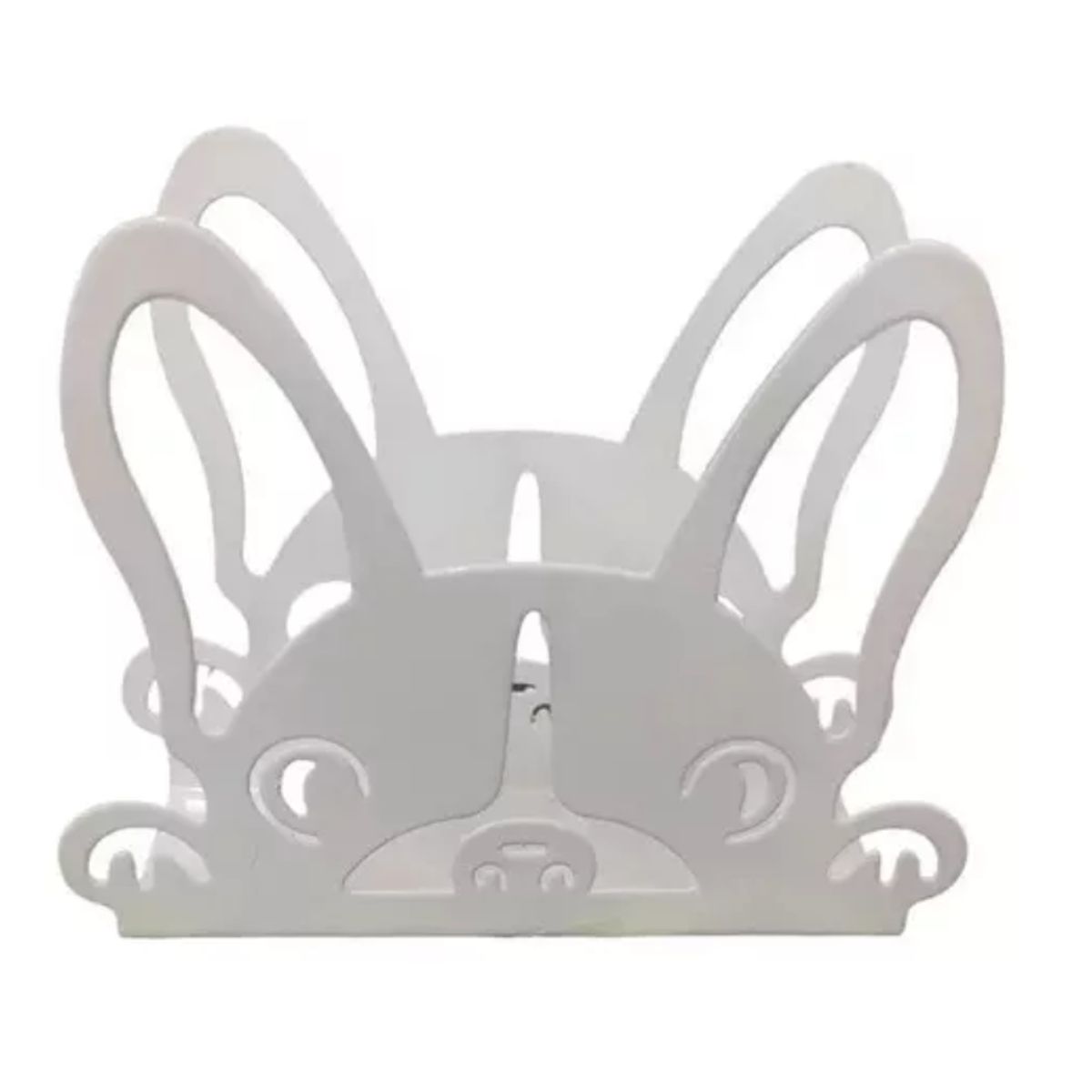 GENERICO - Servilletero Perro Bulldog Negro Acero Porta Servilletas