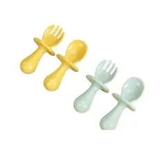 GENERICO - Set De Utensilios De Comer Para Bebes Cuchara Y Tenedor