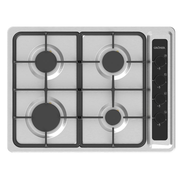 GRONER Encimera a Gas Gröner Inox 4QL