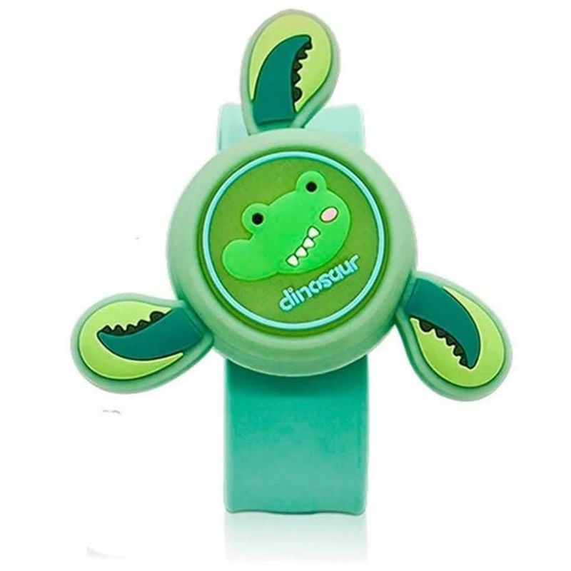 IRM - RELOJ REPELENTE DE MOSQUITOS CON SPINER Y LUCES DINOSAURIO