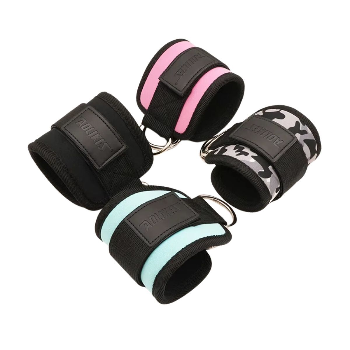 AOLIKES - Correas de Tobillo Ajustables para Ejercicios de Glúteos par