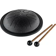MEINL - Tambor De Lengua Mini Sonic Energy Tongue Drum Mini Steel Tongue Drum Do Mayor Negro MSTD1BK