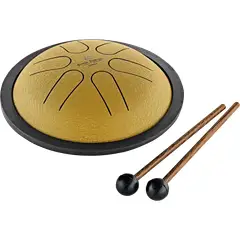 MEINL - Tambor De Lengua Mini Sonic Energy (Tongue Drum) Mini Steel Tongue Drum Si Mayor (Dorado) MSTD3G