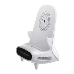 GENERICO - CARGADOR INALAMBRICO CON SOPORTE CELULAR MINI SILLA