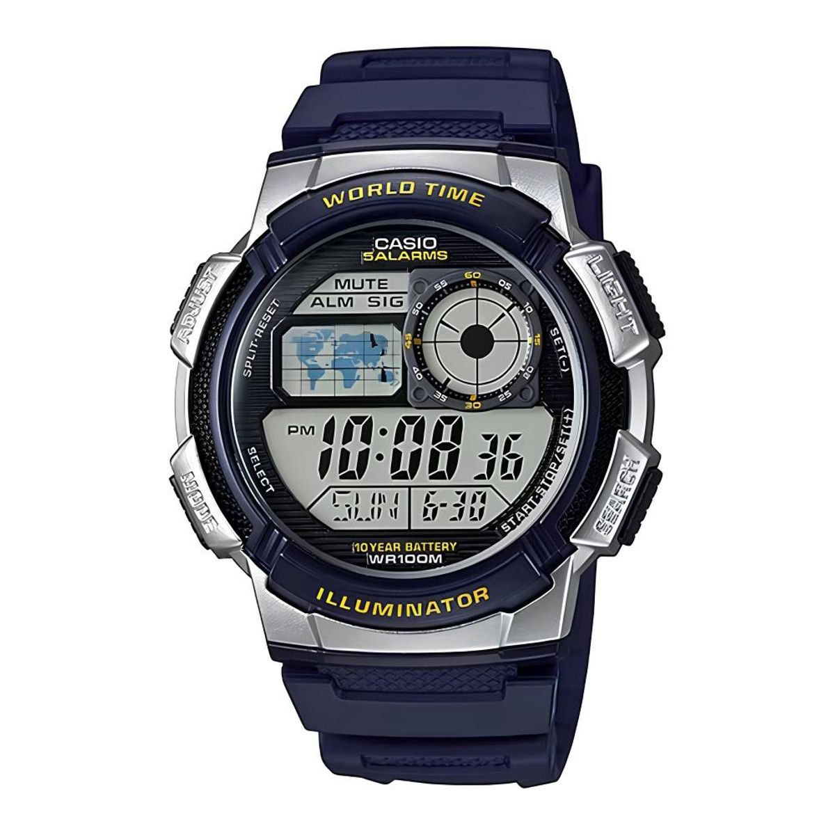 CASIO - Reloj Ae-1000w-2av Hombre Digital Resina - Azul
