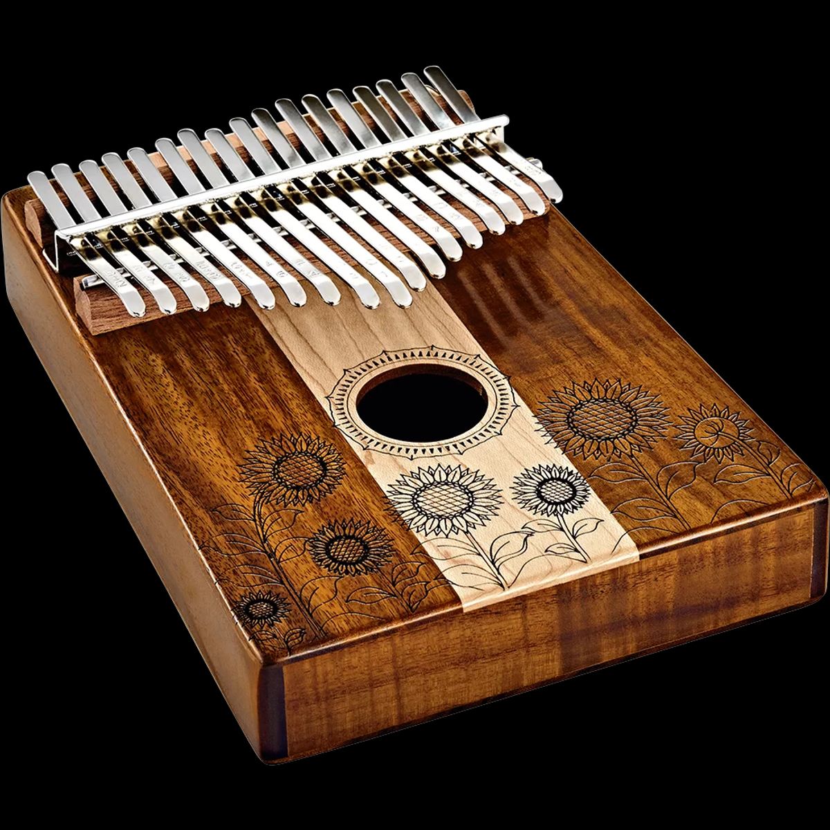 MEINL - Kalimba Meinl Sonic Energy 17 Notas Sound Hole Kalimbas Escala Do Mayor (Maple And Acacia) C/Estuche KL1706H
